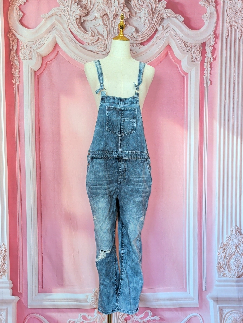 Distressed Overalls